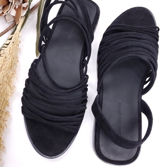 New Alexander Wang Tessa Suede Black Sz 36½ - Picture 7 of 14